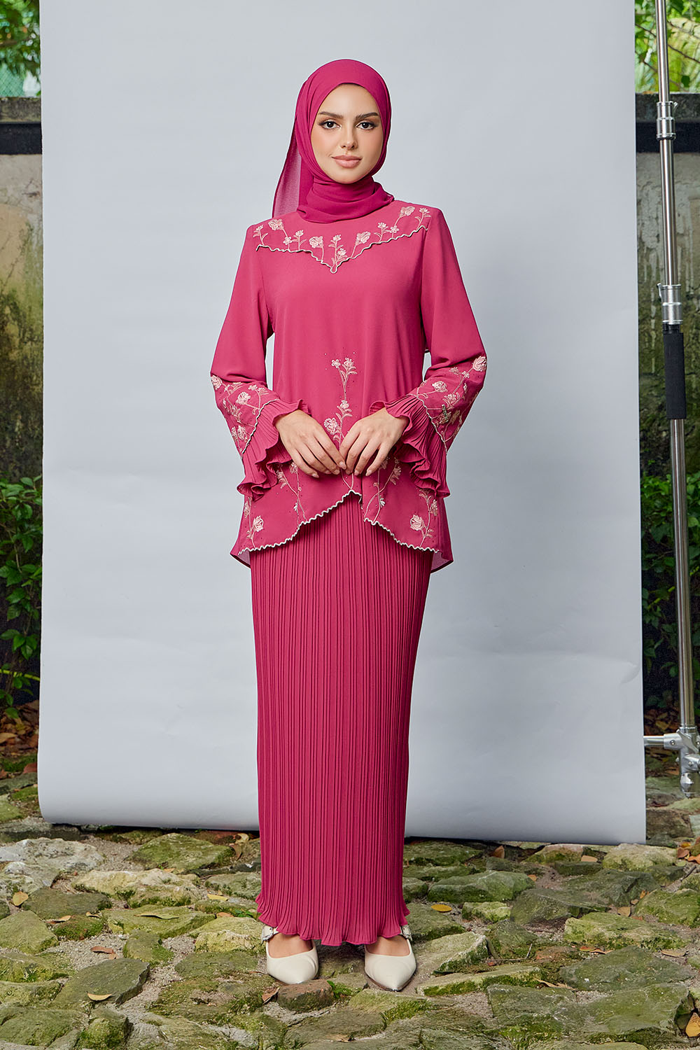 Qhuntum Pleated - Pink Magenta