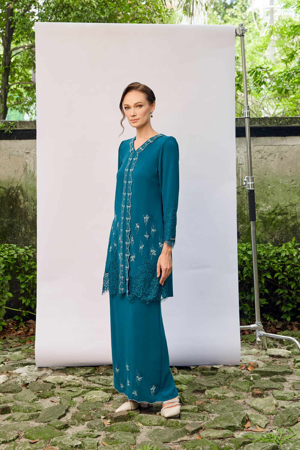Harum Kebaya - Teal Blue