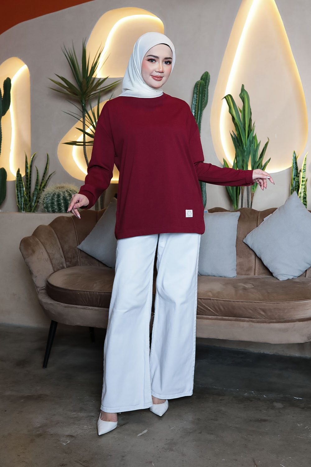 Thera Plain Shirt - Maroon