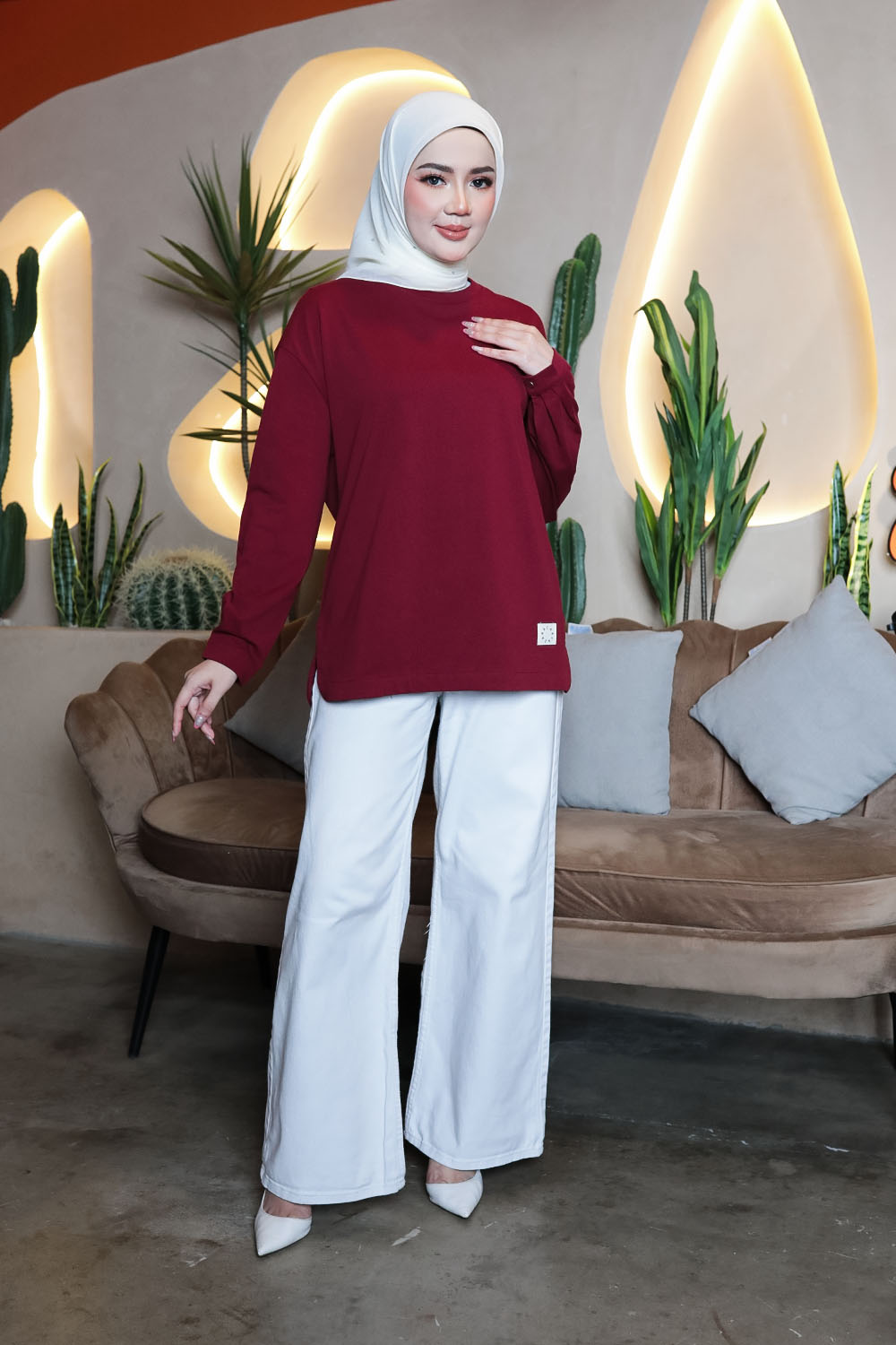 Thera Plain Shirt - Maroon