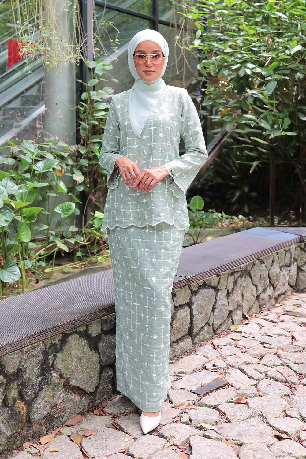 Katya Kurung - Green Tea