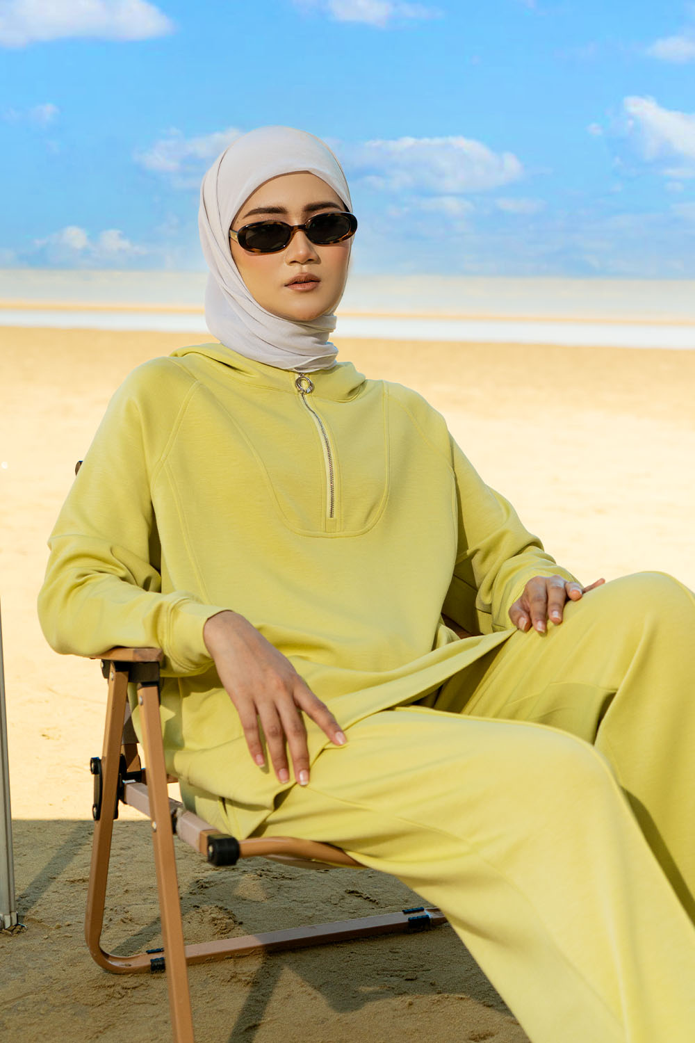 Gisele Suit Hoodie 2 - Lime Yellow