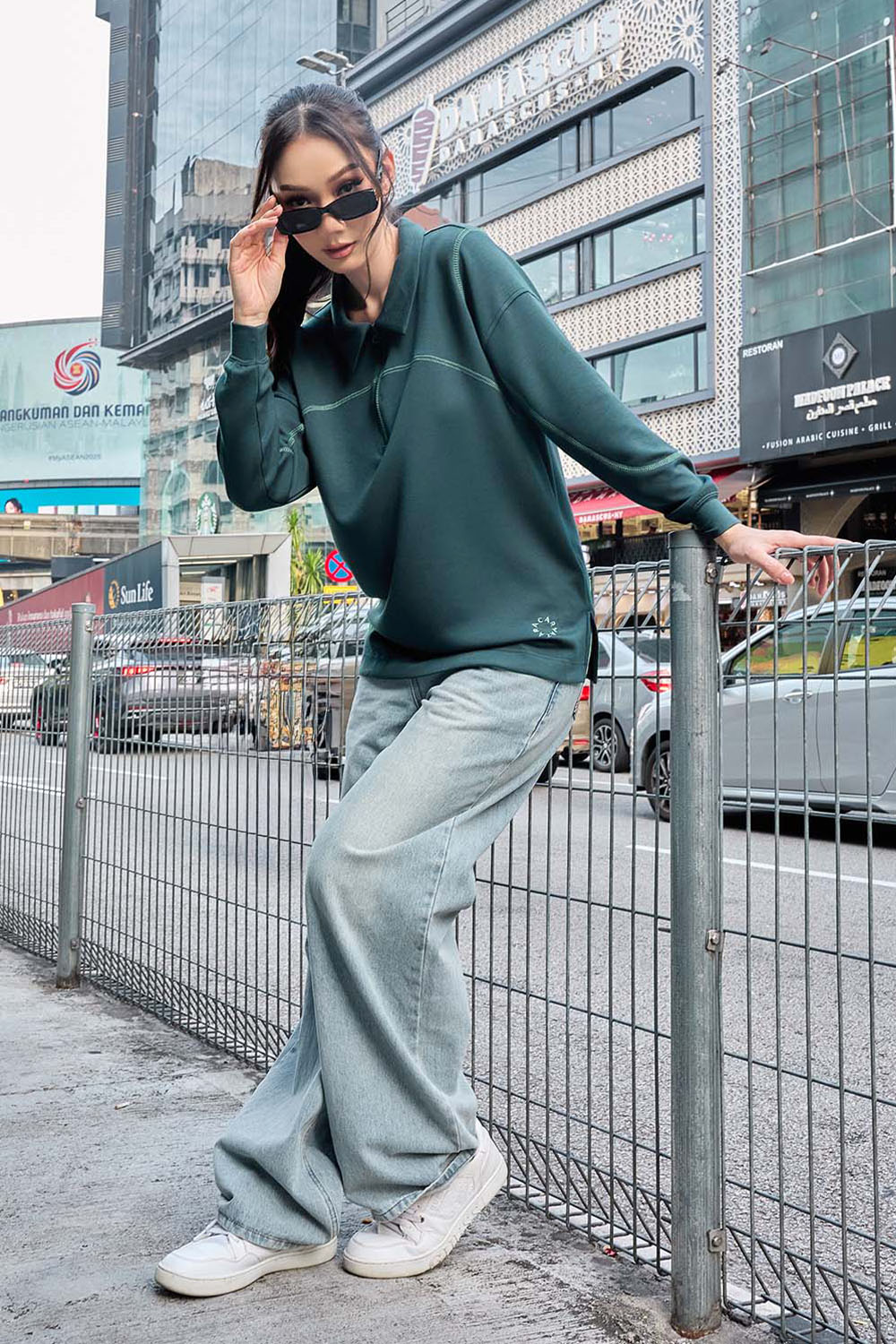 Viena Plain Shirt - Dark Turquoise