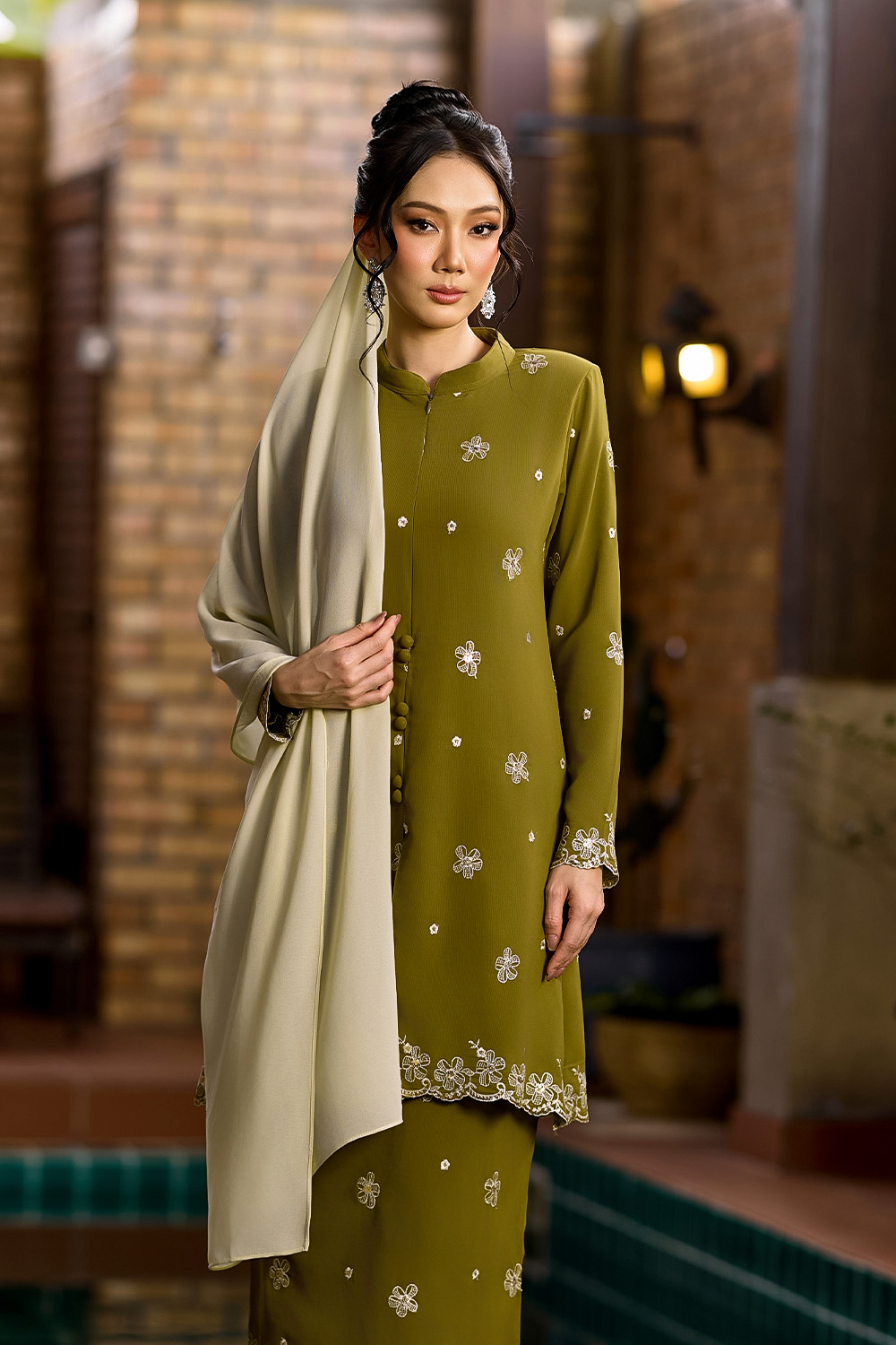 Bienda Kebaya 2 - Olive Green