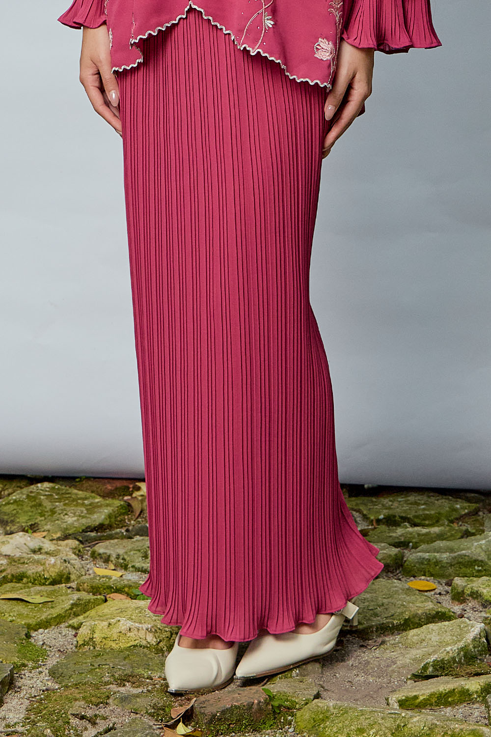 Qhuntum Pleated - Pink Magenta