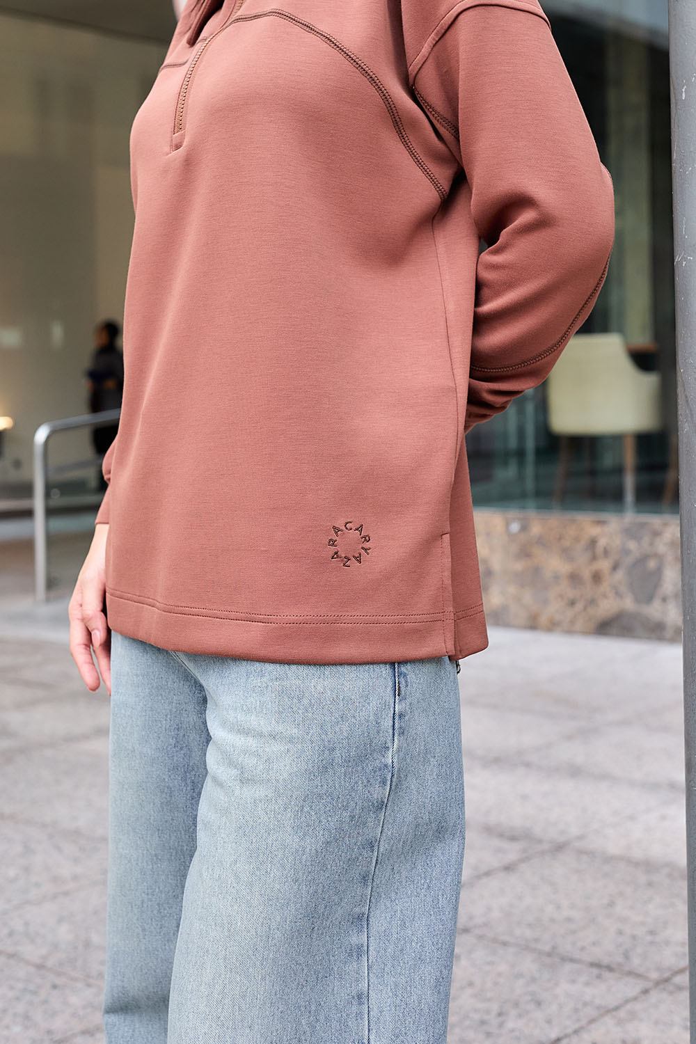 Viena Plain Shirt - Caramel Brown