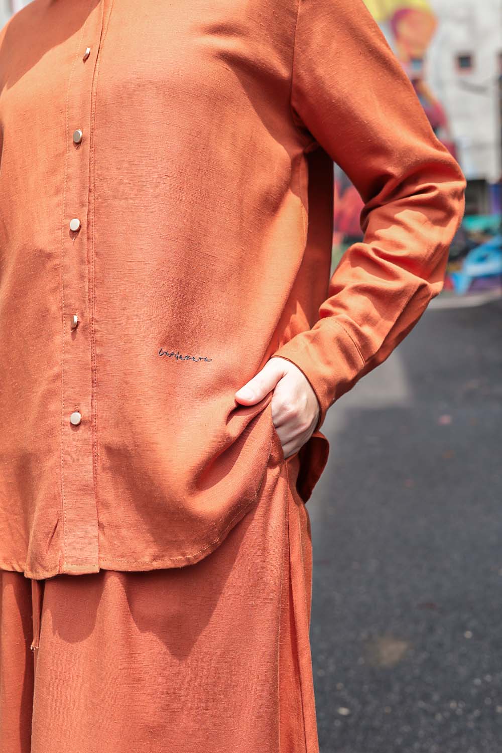 Evelyn Suit Plain - Burnt Orange
