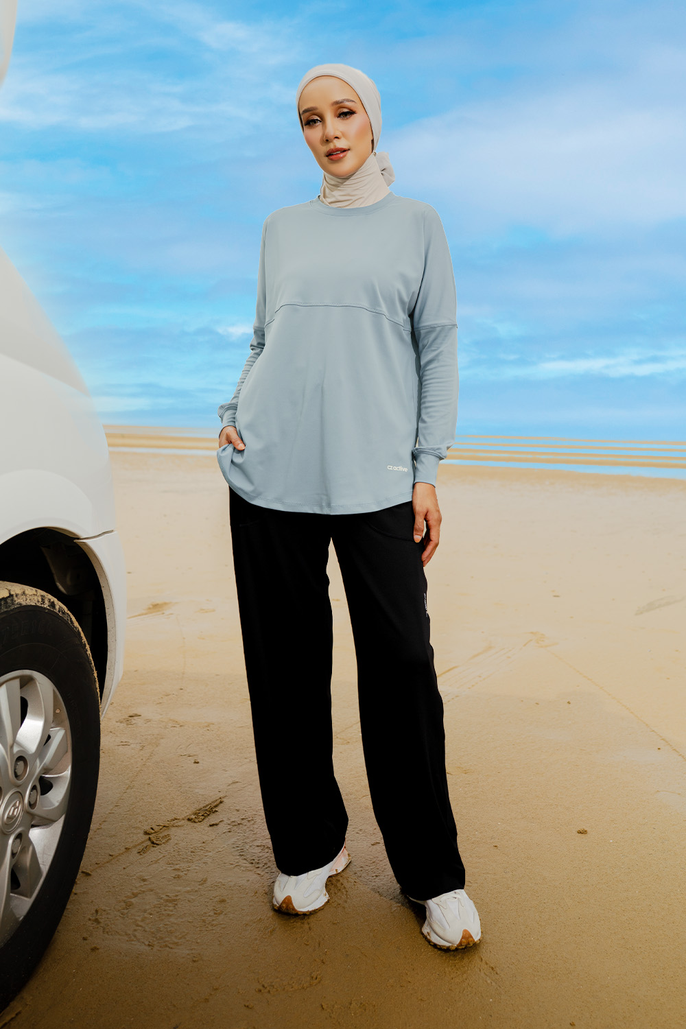 Lightweight Dry-Fit Top - Greyish Blue