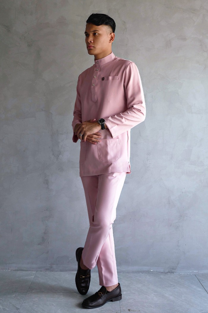 Baju Melayu Yusoff - Dark Pink