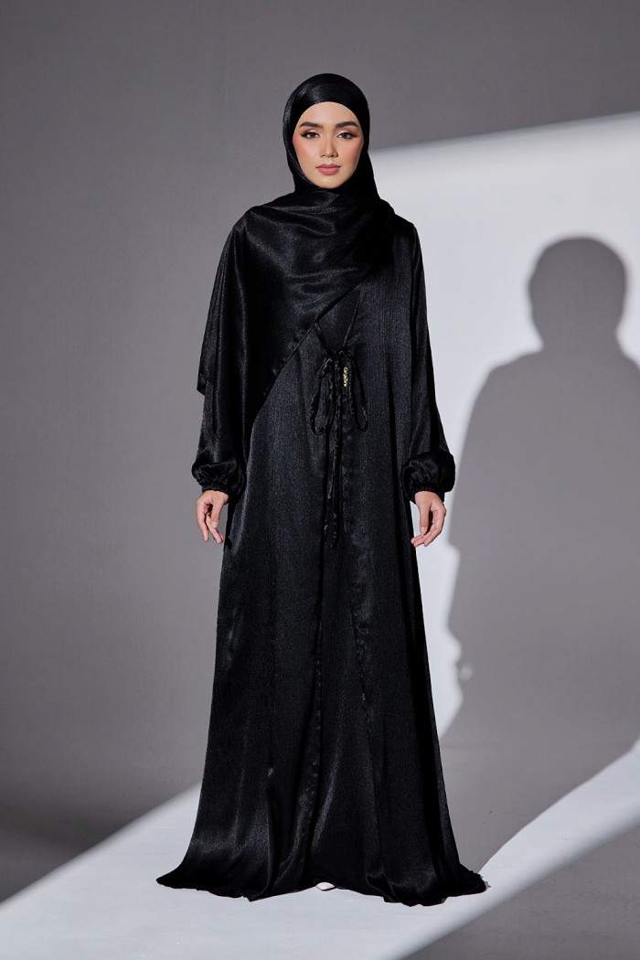 Abaya Qaleja - Black